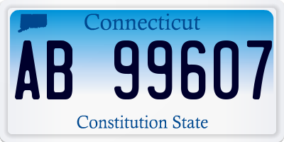 CT license plate AB99607