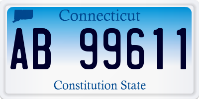 CT license plate AB99611