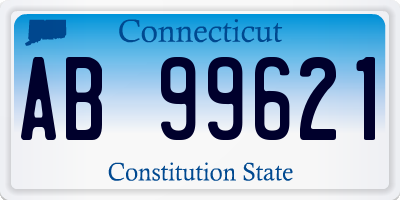 CT license plate AB99621