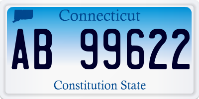 CT license plate AB99622