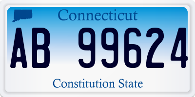 CT license plate AB99624