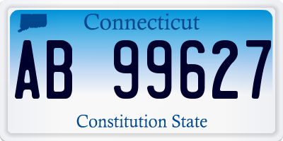 CT license plate AB99627