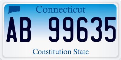 CT license plate AB99635