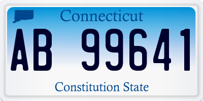 CT license plate AB99641