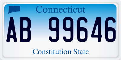 CT license plate AB99646