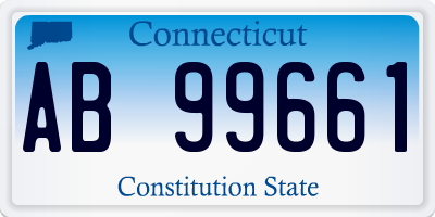 CT license plate AB99661