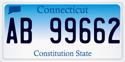 CT license plate AB99662