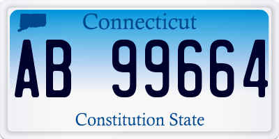 CT license plate AB99664