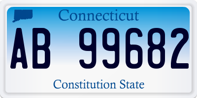 CT license plate AB99682