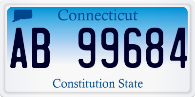 CT license plate AB99684