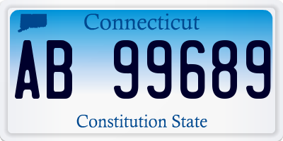 CT license plate AB99689