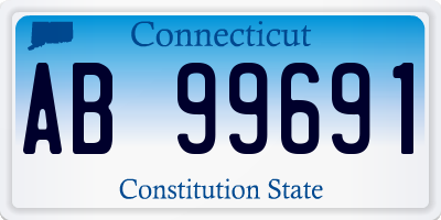 CT license plate AB99691