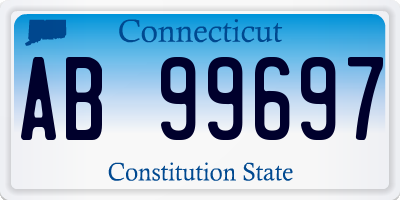 CT license plate AB99697