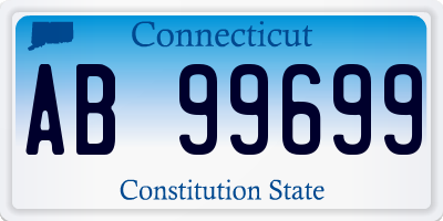 CT license plate AB99699