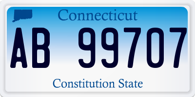 CT license plate AB99707