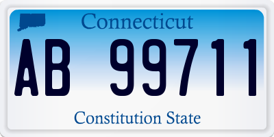 CT license plate AB99711