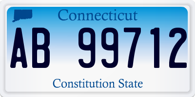 CT license plate AB99712