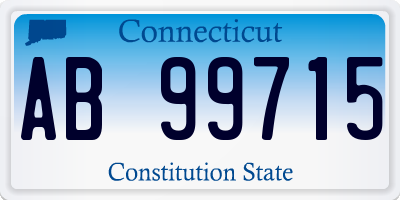 CT license plate AB99715