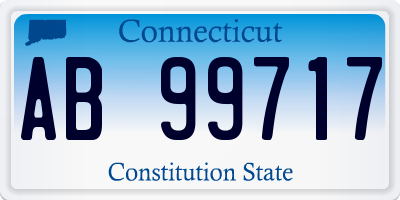 CT license plate AB99717