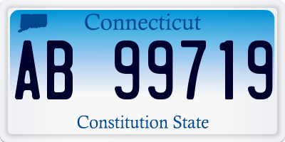 CT license plate AB99719