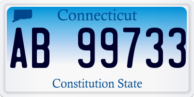 CT license plate AB99733