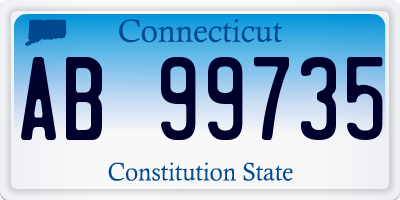 CT license plate AB99735