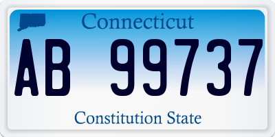 CT license plate AB99737