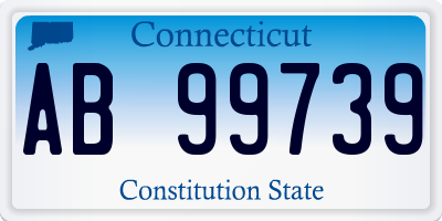 CT license plate AB99739