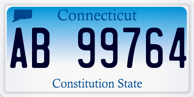 CT license plate AB99764