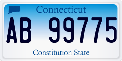 CT license plate AB99775