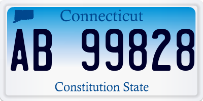 CT license plate AB99828