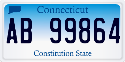 CT license plate AB99864