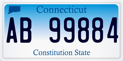 CT license plate AB99884