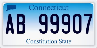 CT license plate AB99907