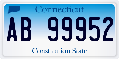 CT license plate AB99952