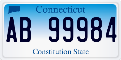 CT license plate AB99984