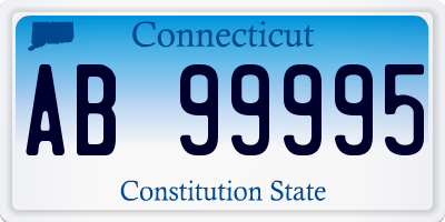 CT license plate AB99995