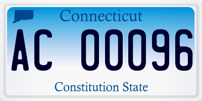 CT license plate AC00096