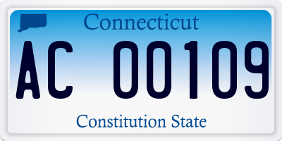 CT license plate AC00109