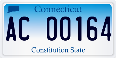 CT license plate AC00164