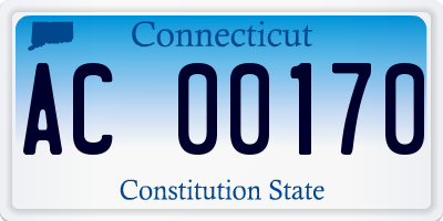 CT license plate AC00170