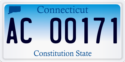 CT license plate AC00171
