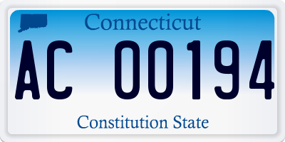 CT license plate AC00194