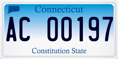 CT license plate AC00197