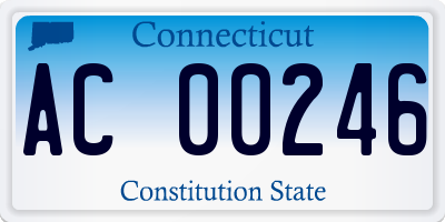 CT license plate AC00246