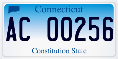CT license plate AC00256