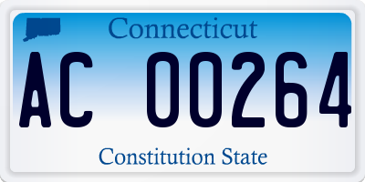 CT license plate AC00264