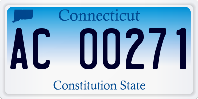 CT license plate AC00271