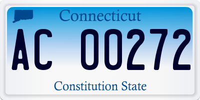 CT license plate AC00272