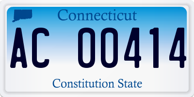 CT license plate AC00414